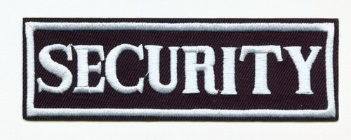 Security aufnäher patch - aufnäher,