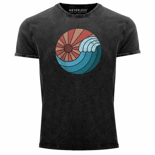 Herren vintage shirt welle - herren,