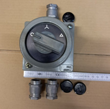 Neu DDR 25A Sterndreieckschalter mit 3 Orig. Blindst. + Alu Kabelverschr.