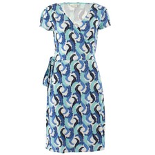 BODEN Direct Damen Wickelkleid WW012 Acanthus Leaf / 36 (UK 10) / Kleid