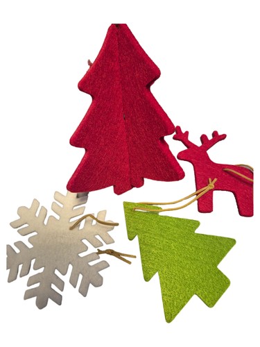 Weihnachtsbaumschmuck filz set - weihnachtsbaumschmuck,