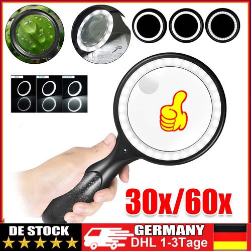 Led lupe leselupe mit - led,