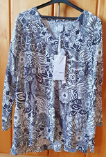 Damen bluse leinen tunika - leinen,