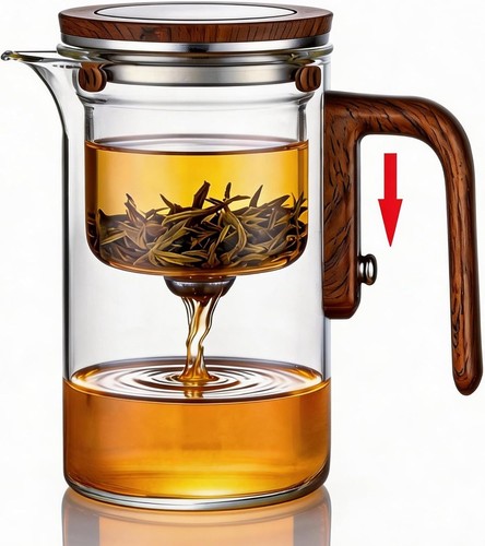 Glas teekanne 800ml mit - 800ml,