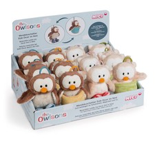 NICI Auswahl Plüsch Eule Oscar und Owluna