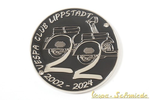 Vespa metall plakette 22 - metall-plakette, "22