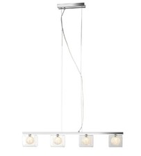 Deckenleuchte Esszimmer Küche Pendel Leuchte 4-flg.Hängelampe Drahtgeflecht G9 