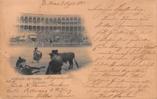 711122) AK Spanien Stierkampf gelaufen 1901