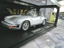 PORSCHE 911 Carrera 3.2 Carrera Targa silber JUBI 250.000 G-Modell  KK Met 1:18 
