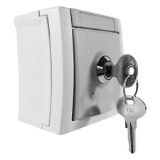 Steckdose mit schloss Steckdose abschließbar abschließbare Steckdose Aufputz AP