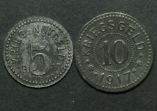 NOTGELD: 5 & 10 Pfennig 1917. "ZIEGE / ZIEGENBOCK". STADT LAMBRECHT / PFALZ.