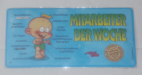 Windel winni blechschild - windel,