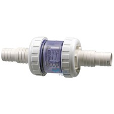 Rückschlagventil Schauglas Schlauchanschluss Ø 38 + 32 mm Schwimmbad Pool Teich
