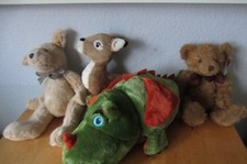 4 Stofftiere Kuscheltiere