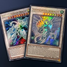 Sternenstaubdrache + Sternschnuppen Drache Set Neu Ultra Rare Yugioh deutsch