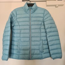 Top ! Daunenjacke Damen Türkis Gr. 38/40 , 90% Daunen, Lightweight, Stepp-Jacke