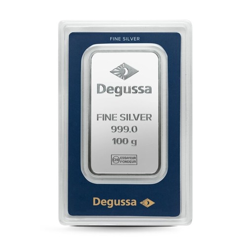 Degussa 999 feinsilberbarren - degussa, 999,9