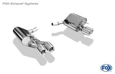  Duplex Sportauspuff Mercedes SL R230 Facelift ab 2006 2x80mm rund