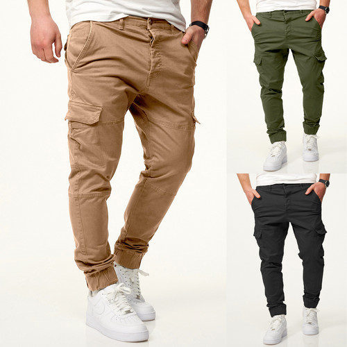 Herren jogger hose - cargo, slim
