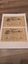 Reichsbanknoten 2x 1000 Mark