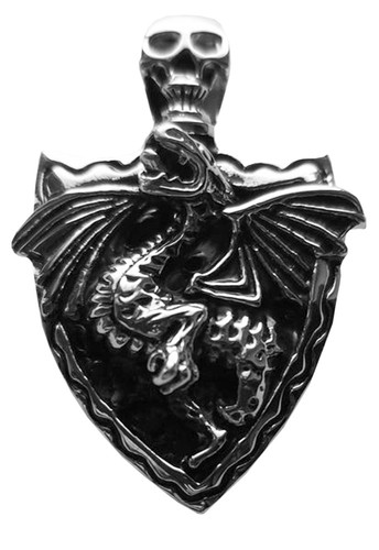 Edelstahl anhänger drache - edelstahl-anhänger,