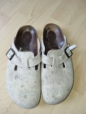 Birkenstock  Clog Filz Vintage Sandalen Beige Gr.41 Gebrauchsspüren!
