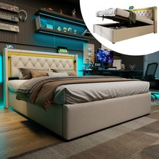 Polsterbett LED Doppelbett