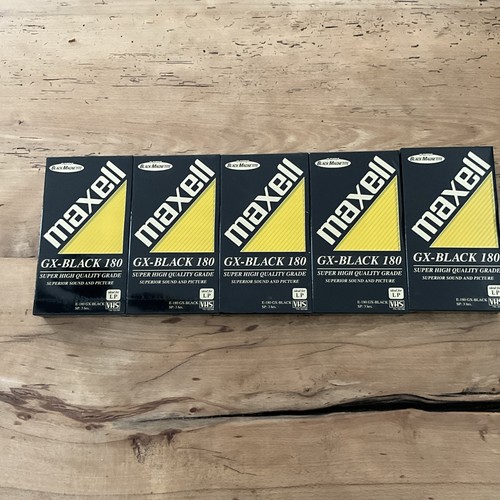 Vhs maxell 180 gx black - 5,