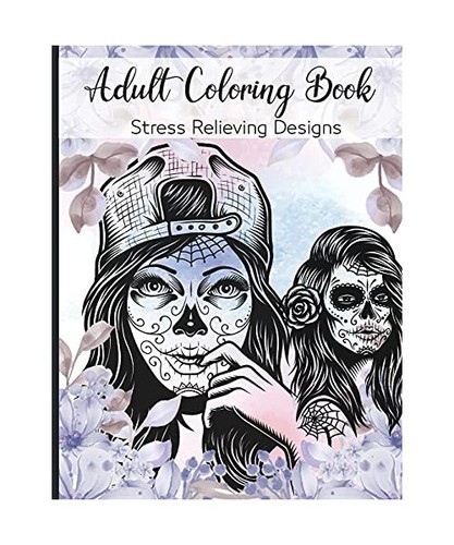 Adult coloring book stress - adult,