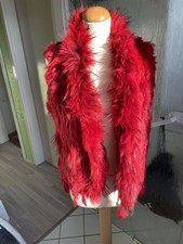 Echtfellweste Kaninchen Rot