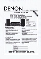 Service Manual-Anleitung für Denon D-250 