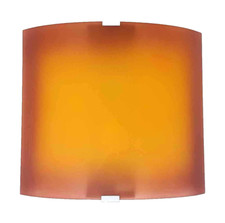 Wand Lampe Halbrund Glas 40W