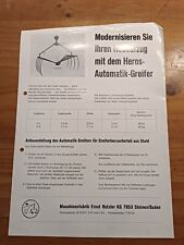 Prospekt Heros Automatik Greifer Traktor Schlepper Zeitschrift Brochüre   2