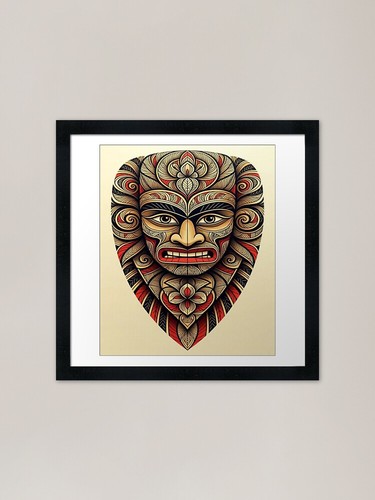Maori tattoo gerahmter - maori,