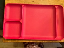 Tupperware Serviertablett Große Platte Teller Picknick Camping Pink Beere Neuw.
