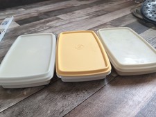 3 x Tupperware *  Vesperle * Vesperbox * 650 ml mit Deckel Brotdose Pausenbrot 