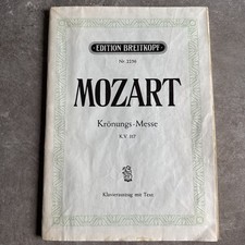 Klavierauszug Mozart Krönungs