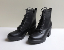 Stiefeletten Gr. 40 schwarz Graceland Absatz ca. 2,5/8 cm Schnürung Reißverschl