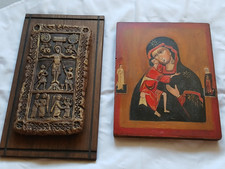2x Ikone Heilige Maria und