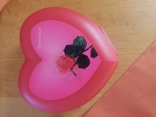 Tupperware herz dose rose - herz, d-rose