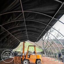 Rundbogenhalle Zelt Lagerzelt Weidezelt 9,15m x 12 m Höhe 4,5m PVC weiß