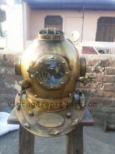 Antiker Scuba SCA Taucher Tauchhelm US Navy Mark V Deep Sea Marine Diver Gesc