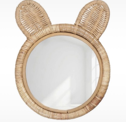 Spiegel aus rattan - aus,