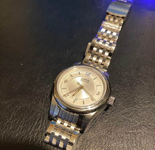 Oris classic date 7650 silver - oris,