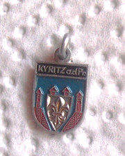 Metall Bettelarmband Wappen Anhänger - Kyritz - Deutsches Reich !