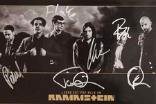 Rammstein Autogramm Großfoto