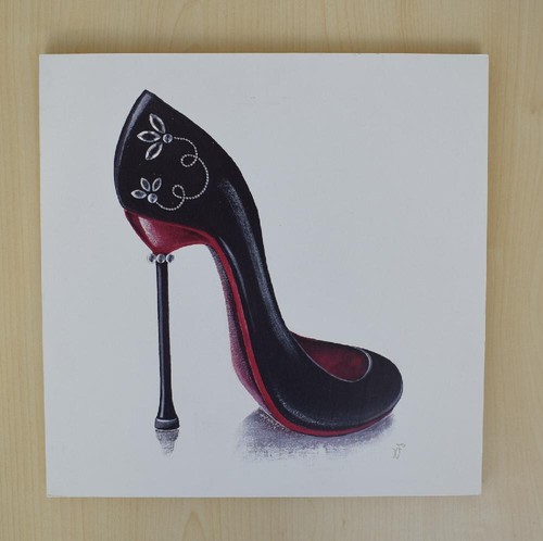 Schönes high heel - high-heel, black