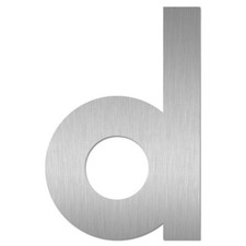Heibi Hausnummer MIDI Buchstabe d Edelstahl 64483-072