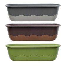 Balkonkasten Blumenkasten mit Bewässerung Mareta inkl. Wasserstandsanzeiger