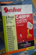 3 Pads, Tinte C48PP Geha für